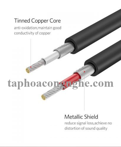 Ugreen 10520 5M màu Đen Cáp âm thanh Bông sen 2 ra 2 dương AV104 30010520